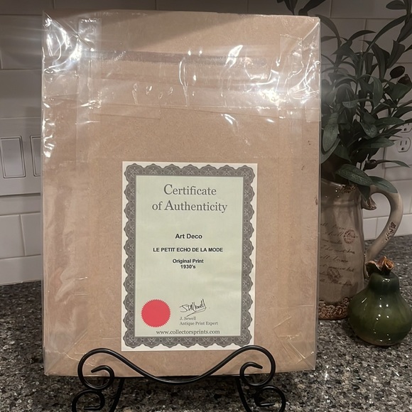 Le Tourniquet CB “A LA CROIX” 1930’s Original Antique Print. Authentic - Picture 2 of 3